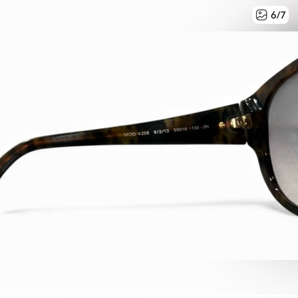Versace Tortoiseshell Sunglasses for Women - Small - Picture 6 of 7